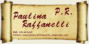 Paulina Raffanelli vizit kartica